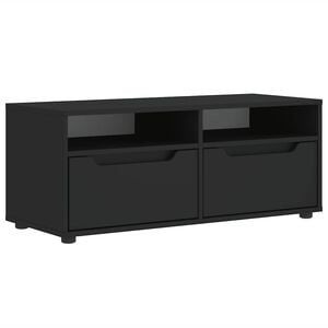 vidaXL Dulap TV &bdquo;VISNES&rdquo; Negru 100x40x38 cm lemn prelucrat