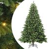 vidaXL Brad de Crăciun artificial cu 300 LED Verde 210 cm PE și PVC
