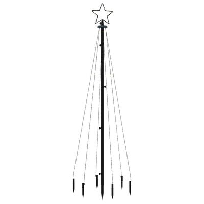 vidaXL Brad de Crăciun, 108 LED-uri alb cald, 180 cm, cu țăruș