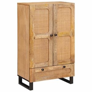 vidaXL Bufet cu sertar Maro 40 x 33 x 110 cm Lemn de mango solid