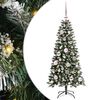 vidaXL Brad de Crăciun artificial Verde 120 cm PVC, plastic și oțel