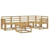 vidaXL Set de canapele de exterior 6 buc. Alb Lemn Solid de Acacia