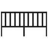 vidaXL Tăblie de pat, negru, 206x4x100 cm, lemn masiv de pin