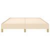 vidaXL Cadru de pat fără saltea, crem, 140x190 cm, textil