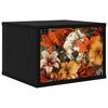 vidaXL Noptieră suspendată GENNEP Stejar Negru 36 x 33 x 25 cm