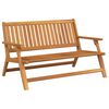 vidaXL Bancă de relaxare Maro 122 x 78 x 73 cm Lemn Solid de Acacia