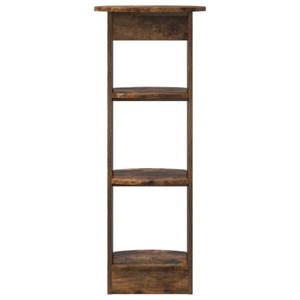 vidaXL Dulap lateral Stejar Afumat 40 x 40 x 100 cm Lemn prelucrat