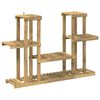 vidaXL Suport pentru plante Alb 123 x 25 x 78,5 cm
