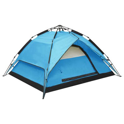 vidaXL Cort de camping pop-up, 2-3 persoane, albastru, 240x210x140 cm