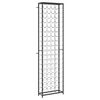 vidaXL Suport sticle vin, 95 de sticle negru 54x18x200 cm fier forjat