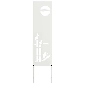 vidaXL Ecran de intimitate pentru grădină Traforaj Alb 32 x 140 cm