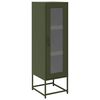 vidaXL Dulap &icirc;nalt, verde măsliniu, 36x39x123 cm, oțel laminat rece