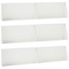 vidaXL Zid de sprijin 6 buc. 100 x 12 x 30 cm Oțel Alb