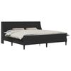 vidaXL Cadru de pat cu saltea Negru 180 x 200 cm Catifea