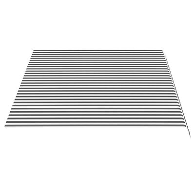 vidaXL Pânză de rezervă copertină, antracit și alb, 4,5x3 m
