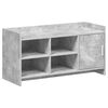 vidaXL Dulap pentru pantofi cu depozitare Gri Beton 100 x 39,5 x 51 cm