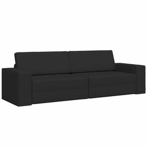 vidaXL Pat canapea Negru 245 x 78 x 77 cm țesătură