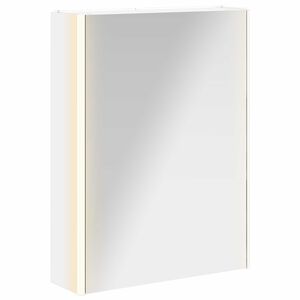 vidaXL Dulap cu oglindă pentru baie Alb 53,5 x 15,5 x 70 cm