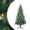vidaXL Pom de Crăciun artificial pre-iluminat cu 300 LED Verde 180 cm