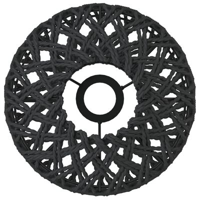 vidaXL Abajur de veioză, negru, Ø23x28 cm, fier și hârtie