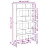 vidaXL Bibliotecă, stejar artizanal, 100x33x187,5 cm, lemn prelucrat