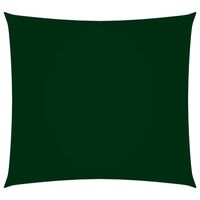 vidaXL Parasolar, verde închis, 2x2 m, țesătură oxford, pătrat