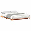 vidaXL Cadru de pat Maroniu cerat 160 x 200 cm Lemn de pin masiv
