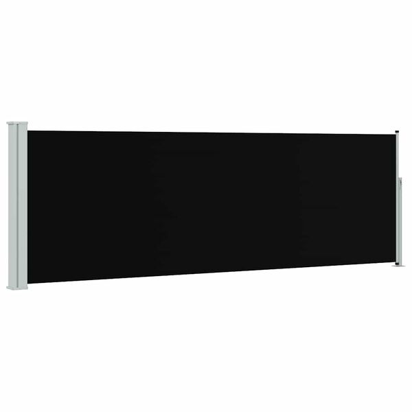 vidaXL Copertină laterală retractabilă de terasă, negru, 100x300 cm