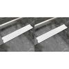 vidaXL Rigolă liniară de duș 2 buc. 630x140 mm, oțel inoxidabil, bule
