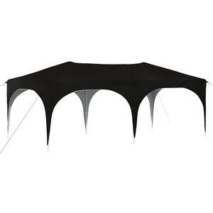 vidaXL Cort de Petrecere Pop-up Negru 575 x 288 x 245 cm