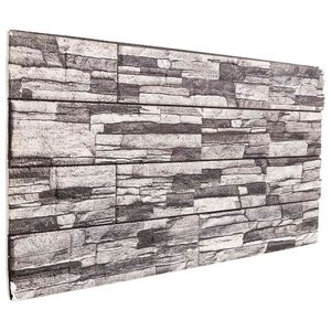 vidaXL Panouri de perete 10 buc. 100 x 50 cm Gri &icirc;nchis și gri deschis