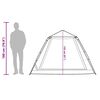 vidaXL Cort camping cupolă 5 persoane, gri/portocaliu, setare rapidă