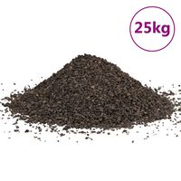 vidaXL Pietriș de bazalt, 25 kg, negru, 1-3 mm