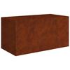 vidaXL Jardinieră, 80x40x40 cm, oțel corten