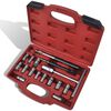 vidaXL Set tăiere suport injector diesel, 17 buc