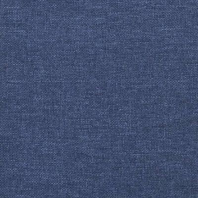 vidaXL Pat box spring cu saltea, albastru, 80x200 cm, textil