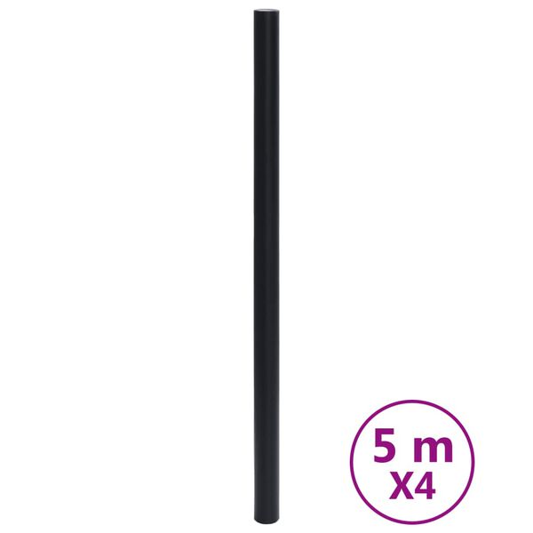 vidaXL Autocolante pentru mobilier, negru mat, 90x500 cm, PVC