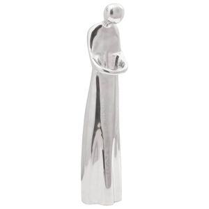 vidaXL Sculptură Argintiu 10 x 16 x 49 cm Aluminiu