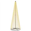 vidaXL Brad de Crăciun LED 285 cm 744 LED-uri Alb cald Fier Negru