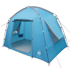 vidaXL Tent Cabină cu acoperiș albastru 210 x 210 x 138 cm Poliester