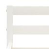 vidaXL Cadru de pat cu 2 sertare, alb, 160x200 cm, lemn masiv pin