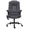 vidaXL Scaun de masaj pentru birou, gri &icirc;nchis, catifea