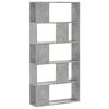 vidaXL Bibliotecă cu 5 niveluri gri beton 80,5x23,5x162,5 cm lemn