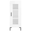 vidaXL Dulap &icirc;nalt, alb extralucios, 34,5x34x180 cm, lemn prelucrat