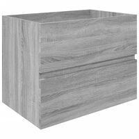 vidaXL Dulap de chiuvetă, sonoma gri, 60x38,5x45 cm, lemn prelucrat