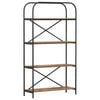vidaXL Raft pentru cărți 4 niveluri 80 x 30 x 146 cm Lemn prelucrat