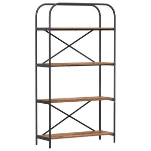 vidaXL Raft pentru cărți 4 niveluri 80 x 30 x 146 cm Lemn prelucrat