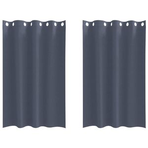vidaXL Perdele Opaque cu Inel 2 buc. Antracit 175 x 140 cm Poliester