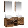 vidaXL Set de mobilier pentru baie 5 pcs Lemn vechi