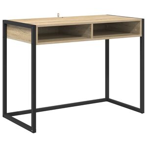 vidaXL Birou Sonoma Lemn prelucrat 100 x 50 x 75 cm